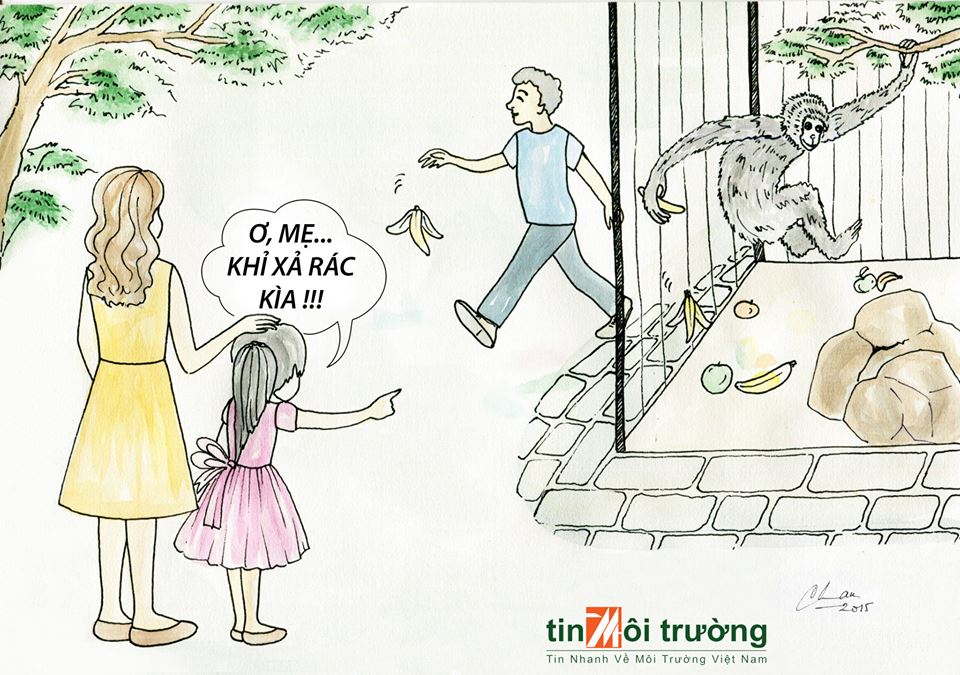 Tranh[-]biếm[-]họa[-]với[-]chủ[-]đề[-]“Không[-]xả[-]rác[-]bừa[-]bãi”[-]của[-]tác[-]giả[-]Đoàn[-]Hà[-]Bảo[-]Châu